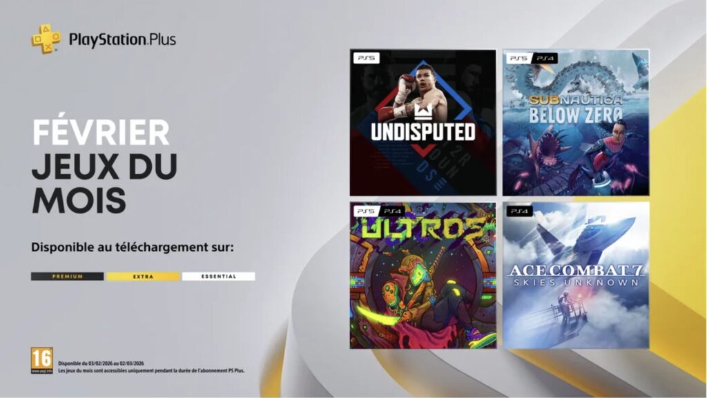 PlayStation Plus en février 2026 // Source : Sony