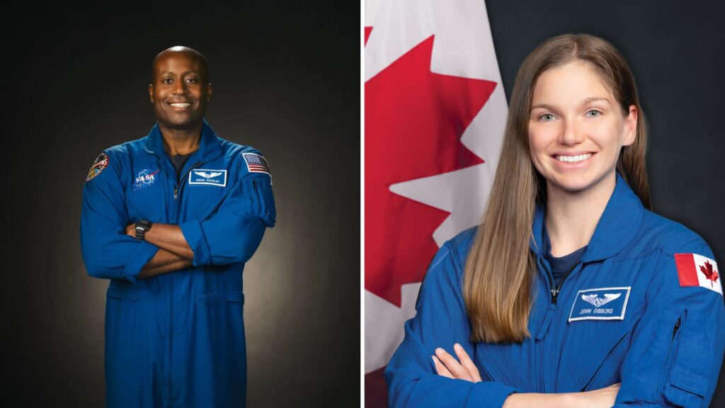 Andre Douglas et Jenni Gibbon. // Source : Nasa, ASC ; montage Numerama Andre Douglas et Jenni Gibbon. // Source : Nasa, ASC ; montage Numerama