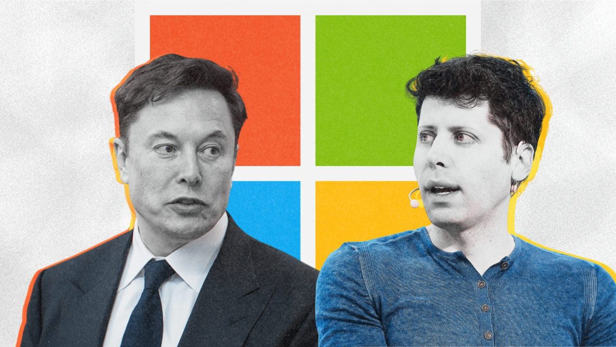 Elon Musk et Sam Altman. // Source : Microsoft Elon Musk et Sam Altman. // Source : Microsoft