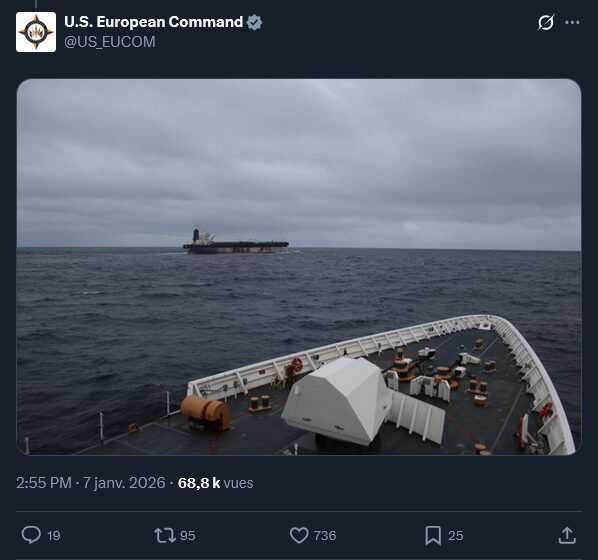 EUCOM pétrolier russe EUCOM pétrolier russe