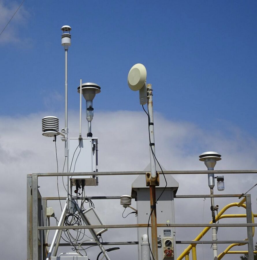 Exemple de station de mesure officielle de la qualité de l’air