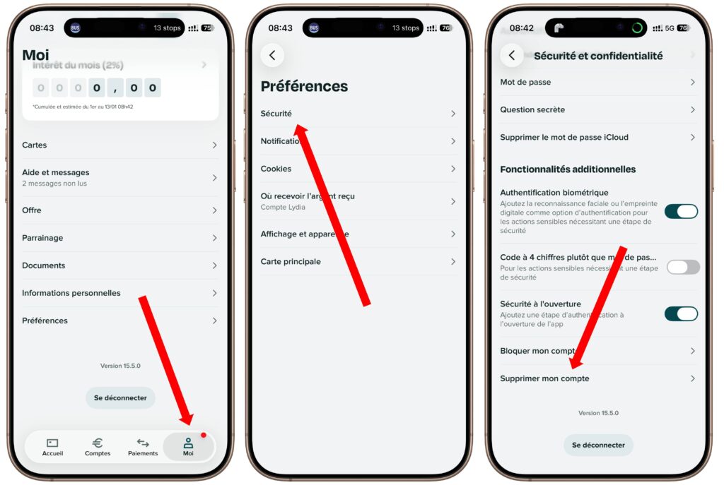 Supprimer son compte sur l'application Sumeria Supprimer son compte sur l'application Sumeria
