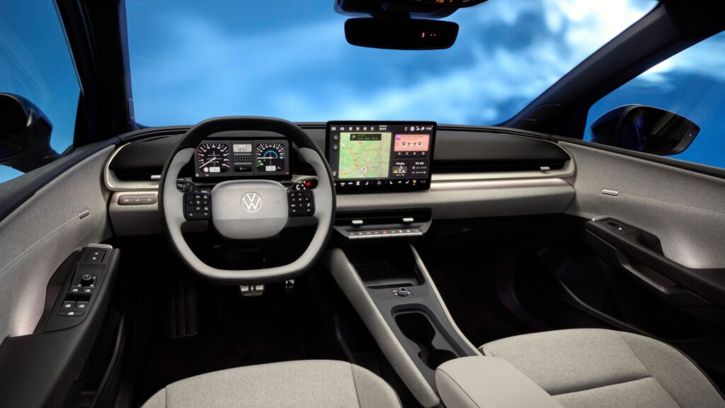 L'intérieur de la Volkswagen ID. Polo // Source : Volkswagen