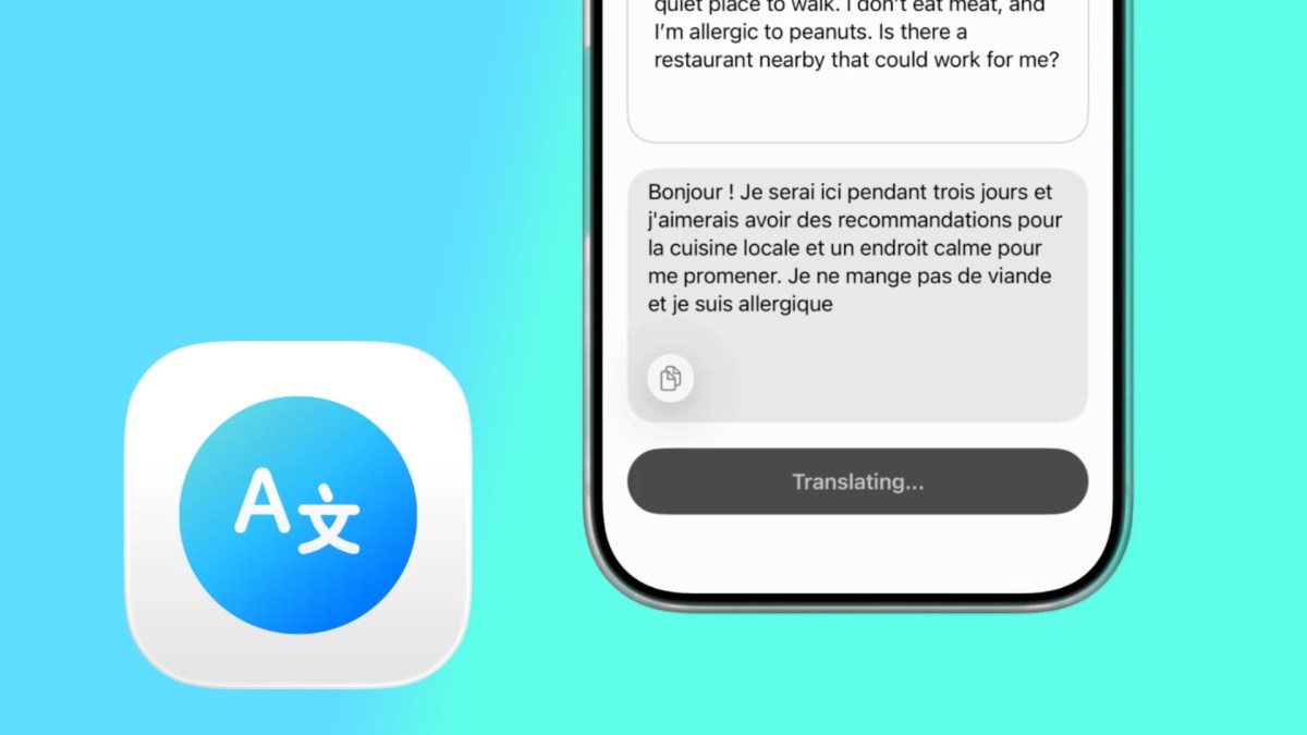 Locally Translate sur iPhone. // Source : Numerama Locally Translate sur iPhone. // Source : Numerama
