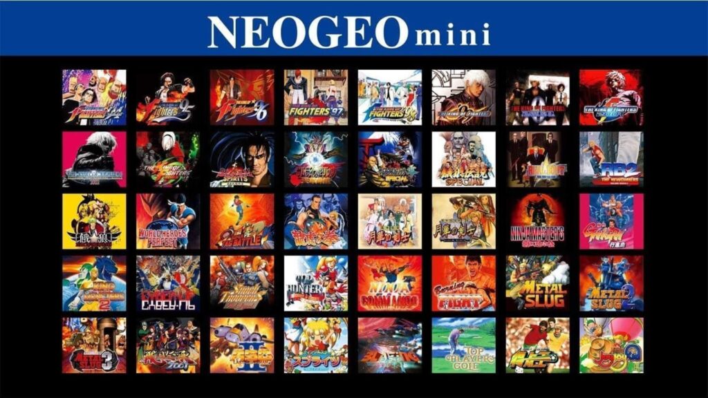La liste des jeux de la Neo Geo Mini Edition Asia // Source : Amazon La liste des jeux de la Neo Geo Mini Edition Asia // Source : Amazon