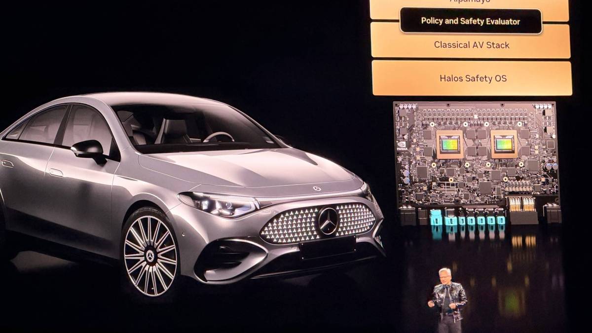 Conduite autonome Nvidia // Source : Capture live Nvidia