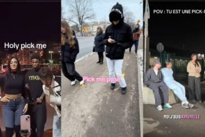 Le terme « Pick me » est omniprésent sur les réseaux sociaux. // Source : Capture d'écran TikTok Le terme « Pick me » est omniprésent sur les réseaux sociaux. // Source : Capture d'écran TikTok