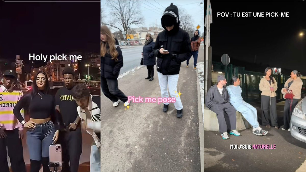 Le terme « Pick me » est omniprésent sur les réseaux sociaux. // Source : Capture d'écran TikTok Le terme « Pick me » est omniprésent sur les réseaux sociaux. // Source : Capture d'écran TikTok