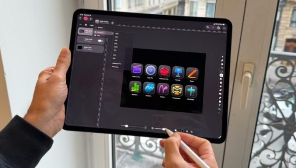 Pixelmator Pro sur iPad Pro. // Source : Numerama
