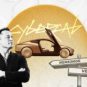 Elon Musk et le Cybercab // Source : Montage Numerama avec Canva Elon Musk et le Cybercab // Source : Montage Numerama avec Canva
