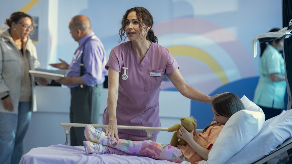 Minnie Driver dans Ne t'enfuis plus // Source : Netflix Minnie Driver dans Ne t'enfuis plus // Source : Netflix