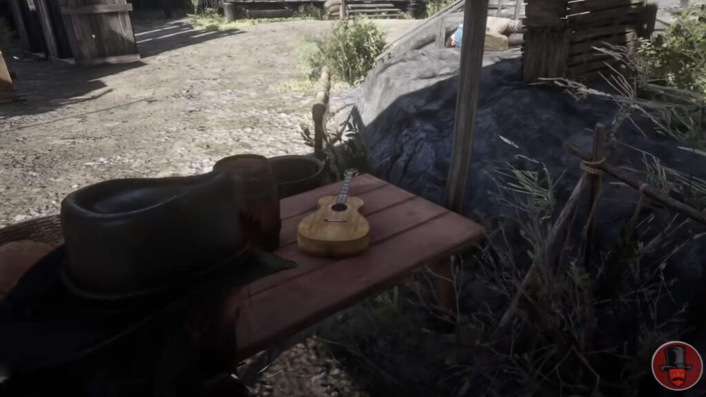 Une guitare à Fort Wallace, et l'enquête piétinne. // Source : YouTube - Strange Man Une guitare à Fort Wallace, et l'enquête piétinne. // Source : YouTube - Strange Man