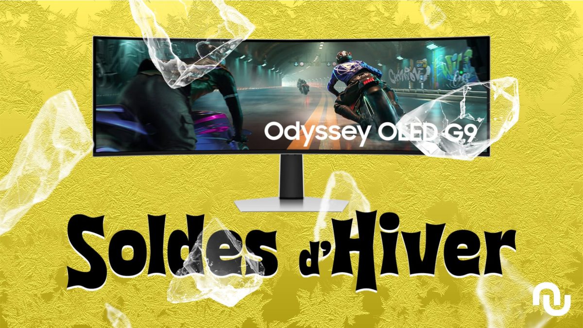 Samsung Odyssey OLED G9 49 // Source : Montage Numerama Samsung Odyssey OLED G9 49 // Source : Montage Numerama