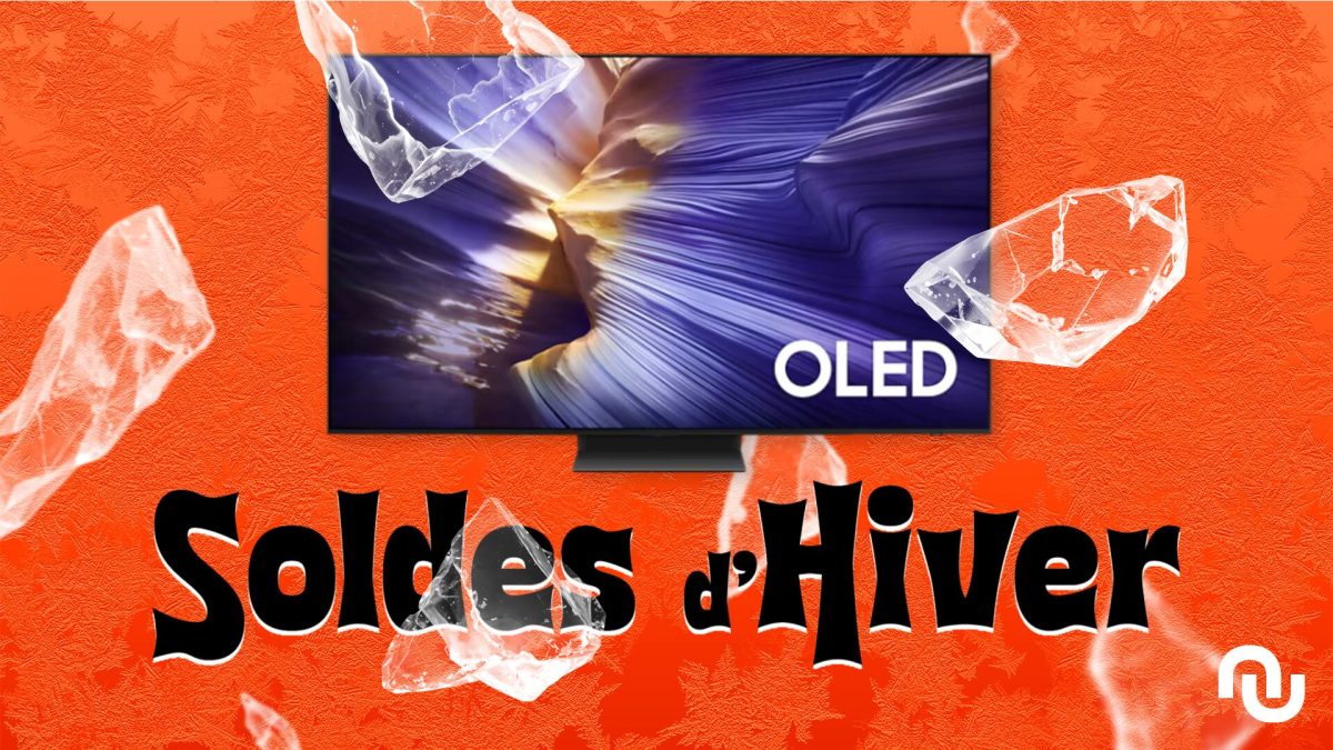 SAMSUNG - TV OLED 4K 163 cm TQ65S90F // Source : Montage Numerama SAMSUNG - TV OLED 4K 163 cm TQ65S90F // Source : Montage Numerama