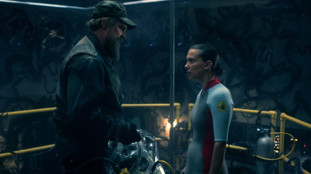 Eleven et Hopper, à jamais // Source : Netflix Eleven et Hopper, à jamais // Source : Netflix