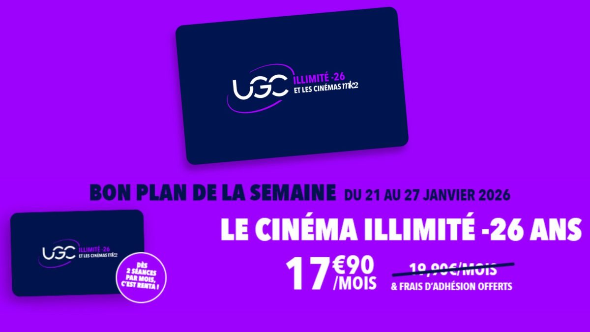 UGC -26 ans // Source : UGC UGC -26 ans // Source : UGC