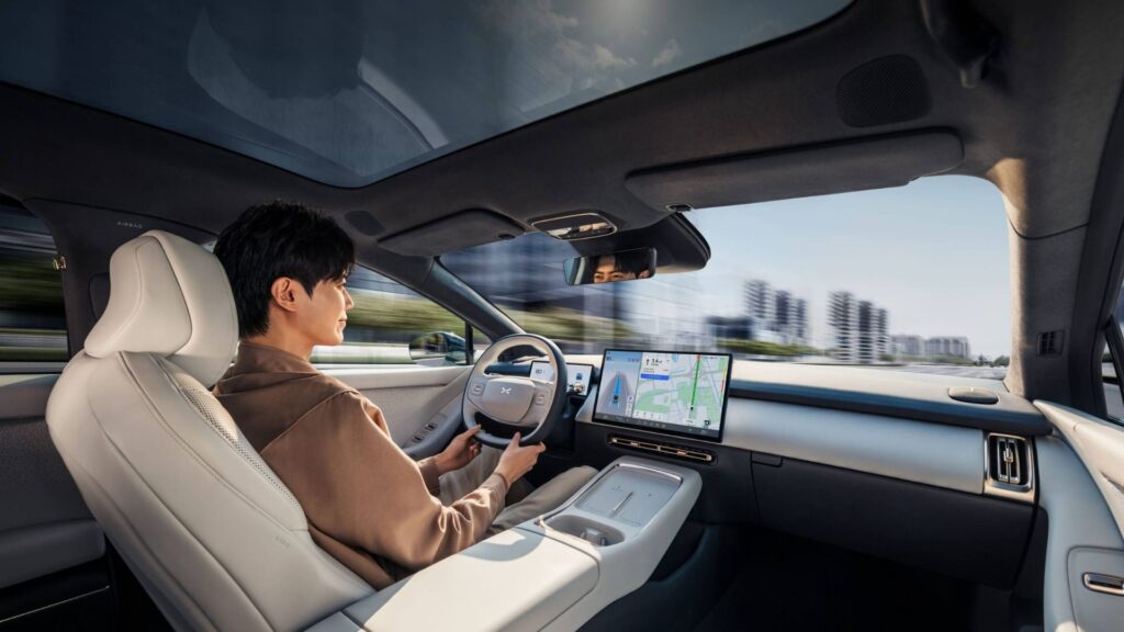 L'intérieur de la Xpeng P7+ // Source : Xpeng