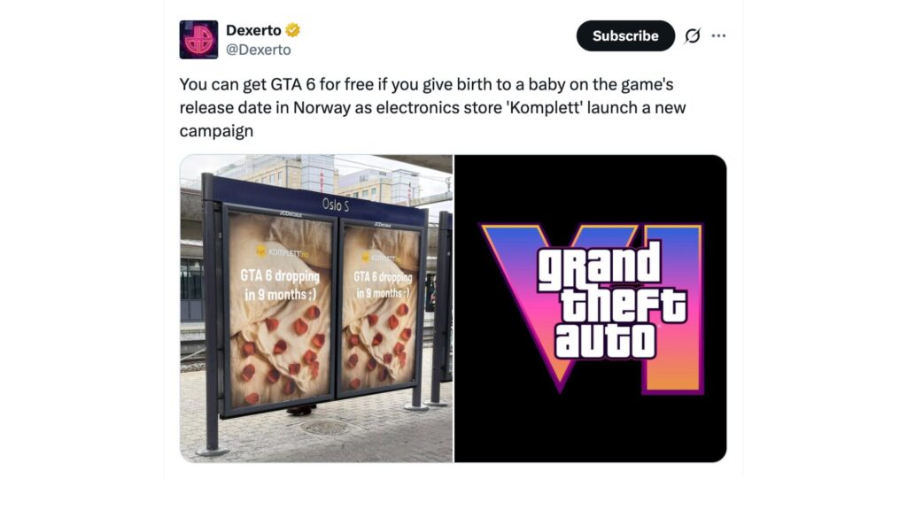 Les panneaux publicitaires de Komplett. // Source : Dexerto
