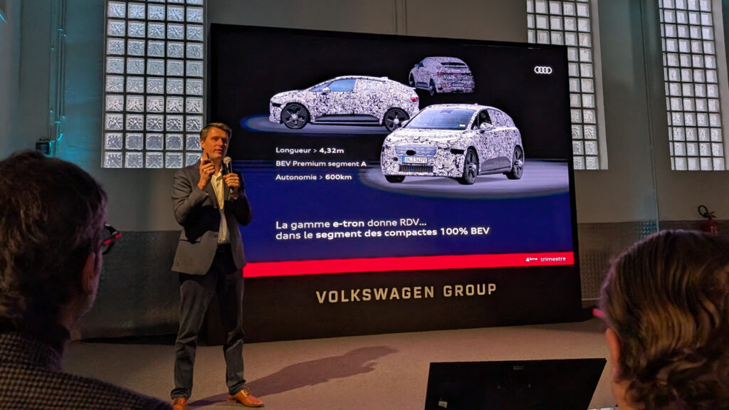 Audi prépare une nouveauté électrique pour 2026 // Source : Raphaelle Baut pour Numerama Audi prépare une nouveauté électrique pour 2026 // Source : Raphaelle Baut pour Numerama