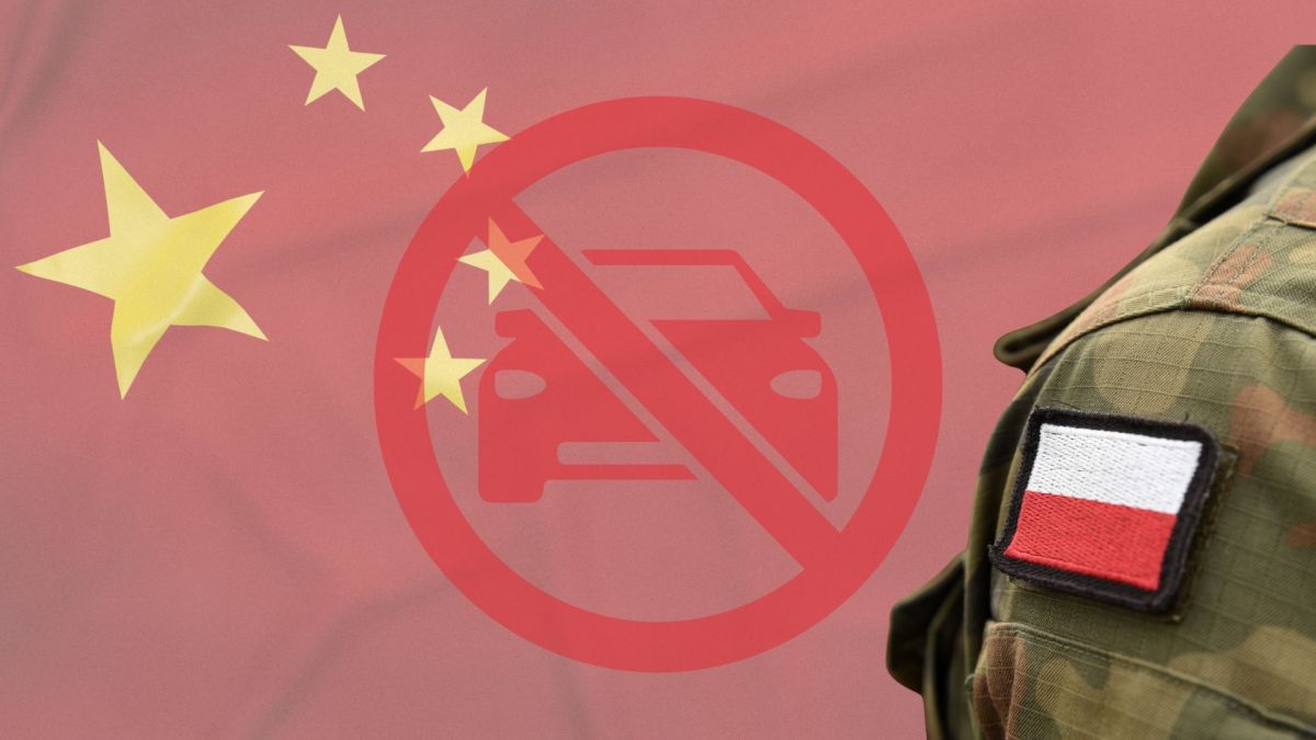 Ban voitures chinoises par l'armée polonaise // Source : Montage Numerama Ban voitures chinoises par l'armée polonaise // Source : Montage Numerama