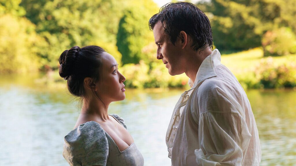 L'eau a toujours eu une importance particulière dans la relation entre Sophie et Benedict // Source : Netflix, Liam Daniel (modifié par Numerama)