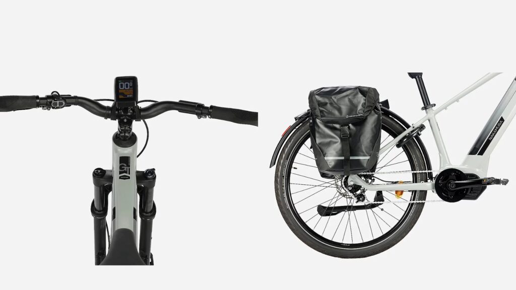 Le Crossover GT dispose d'un porte sacoches et d'un écran // Source : Intersport