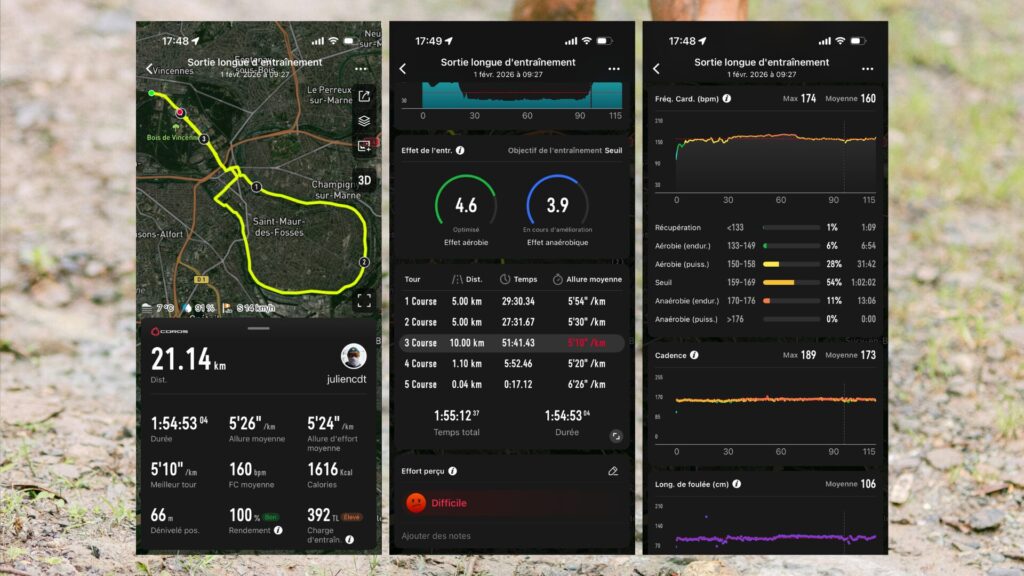 La Nomad est une bonne montre de sport // Source : Capture d'écran Numerama La Nomad est une bonne montre de sport // Source : Capture d'écran Numerama