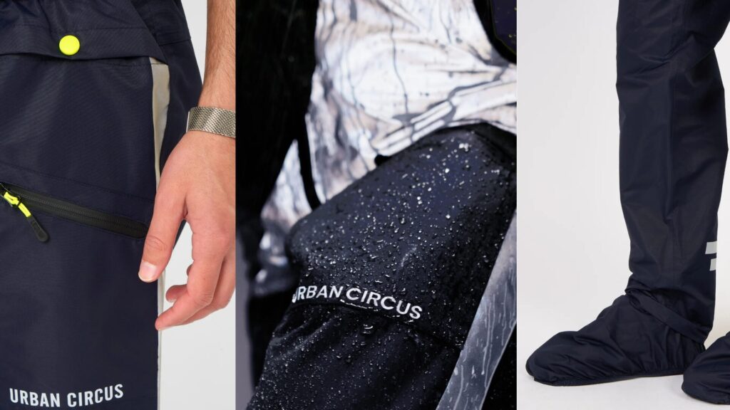 Le pantalon de pluie Urban Circus // Source : Montage Numerama