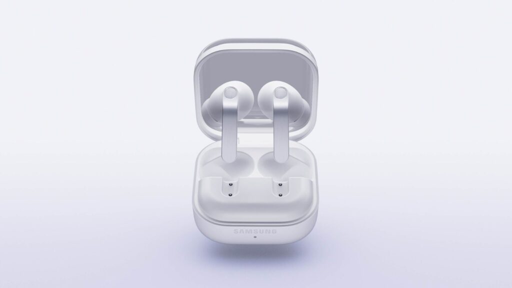 Les écouteurs Galaxy Buds 4 Pro // Source : Samsung Les écouteurs Galaxy Buds 4 Pro // Source : Samsung