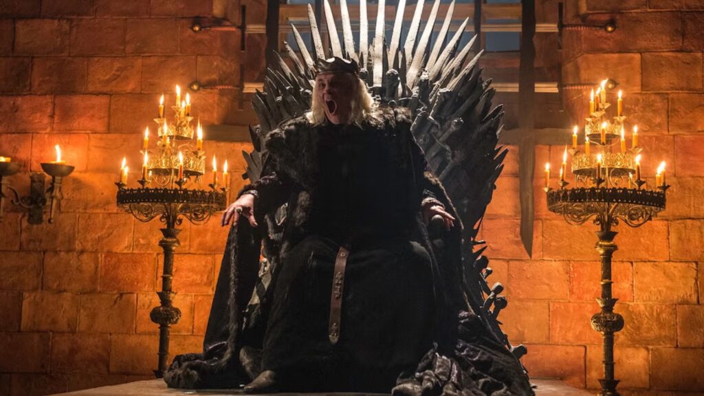 Le Mad King dans Game of Thrones // Source : HBO Le Mad King dans Game of Thrones // Source : HBO