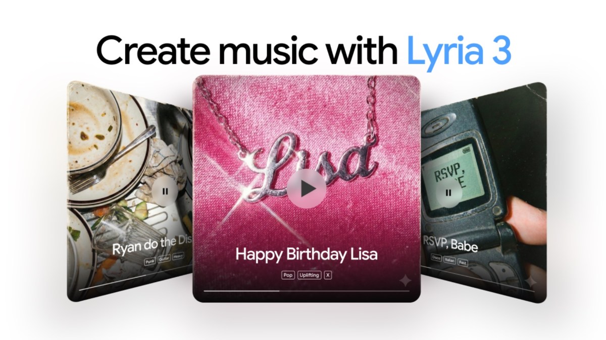 Google Lyria 3 dans Gemini. // Source : Google Google Lyria 3 dans Gemini. // Source : Google