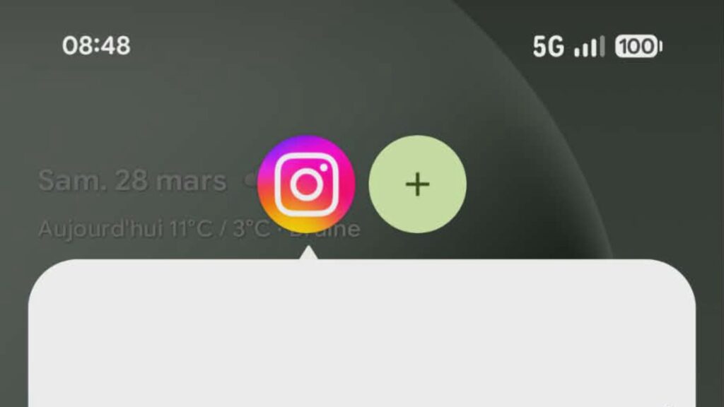 Instagram dans une bulle. Instagram dans une bulle.