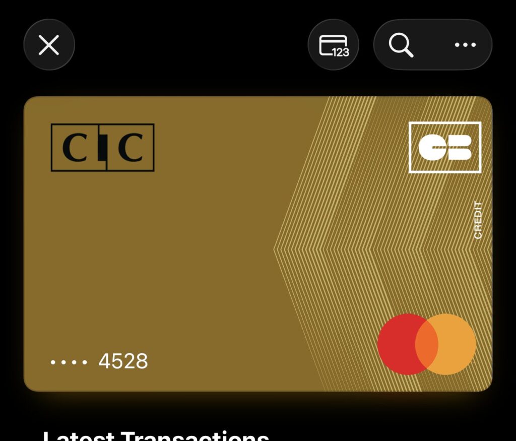 Sur cette carte CIC, CB et Mastercard sont tous les deux supportés. Sur cette carte CIC, CB et Mastercard sont tous les deux supportés.