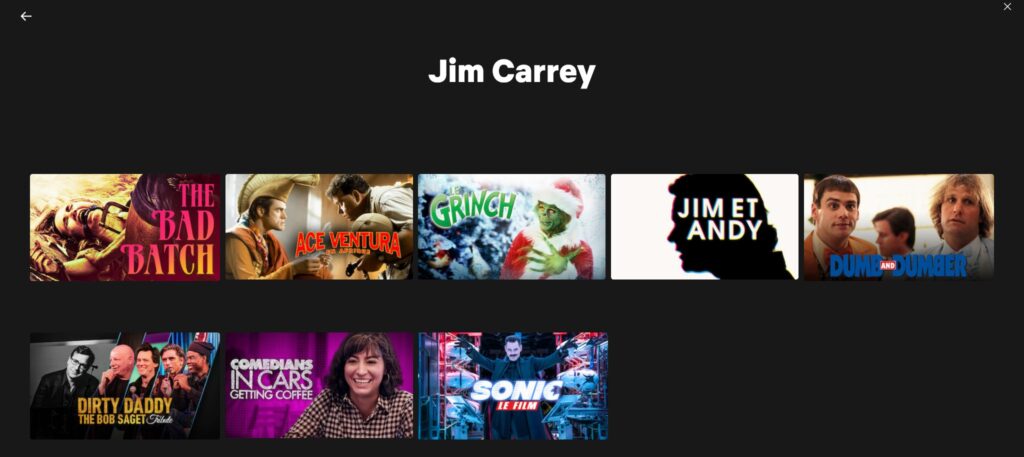 Les films de Jim Carrey sur Netflix Les films de Jim Carrey sur Netflix