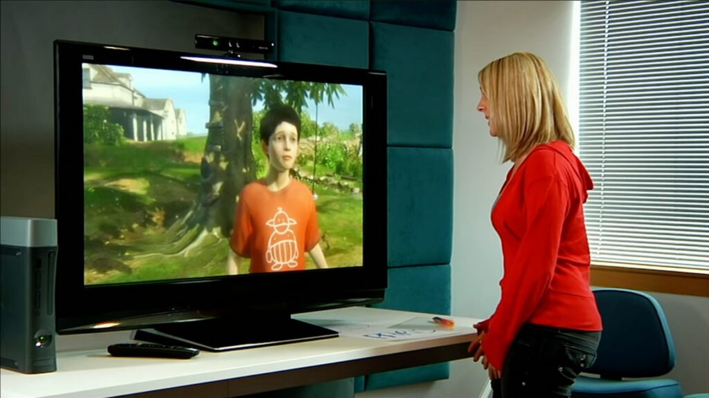 Milo, un enfant virtuel censé interagir en temps réel avec le joueur. // Source : noclip Game History Archive Milo, un enfant virtuel censé interagir en temps réel avec le joueur. // Source : noclip Game History Archive