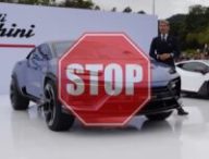 Lamborghini Lanzador lors de sa présentation en 2023 // Source : Montage Numerama