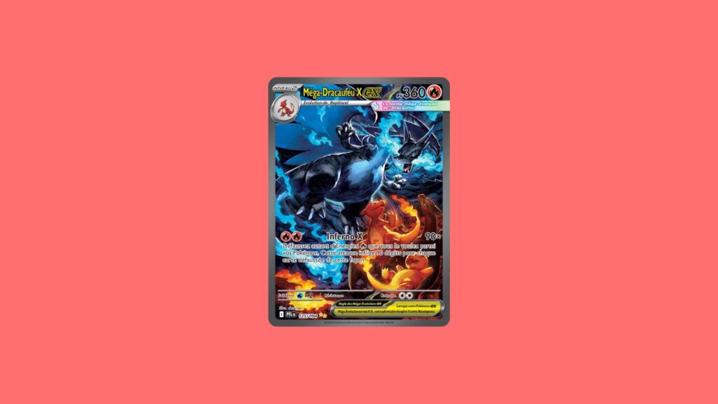 Mega Dracaufeu X ex présent dans la série ME02 Mega Dracaufeu X ex présent dans la série ME02