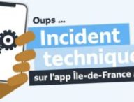 Panne. // Source : Via X @IDFmobilités Panne. // Source : Via X @IDFmobilités
