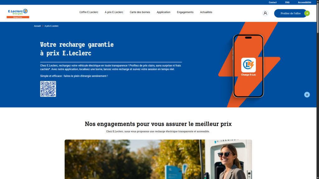 Le meilleur prix, vraiment ?  // Source : Capture du site de recharge Leclerc