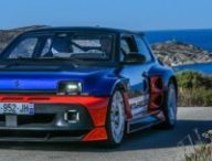 La Renault 5 Turbo 3E au rallye Tour de Corse // Source : Renault La Renault 5 Turbo 3E au rallye Tour de Corse // Source : Renault