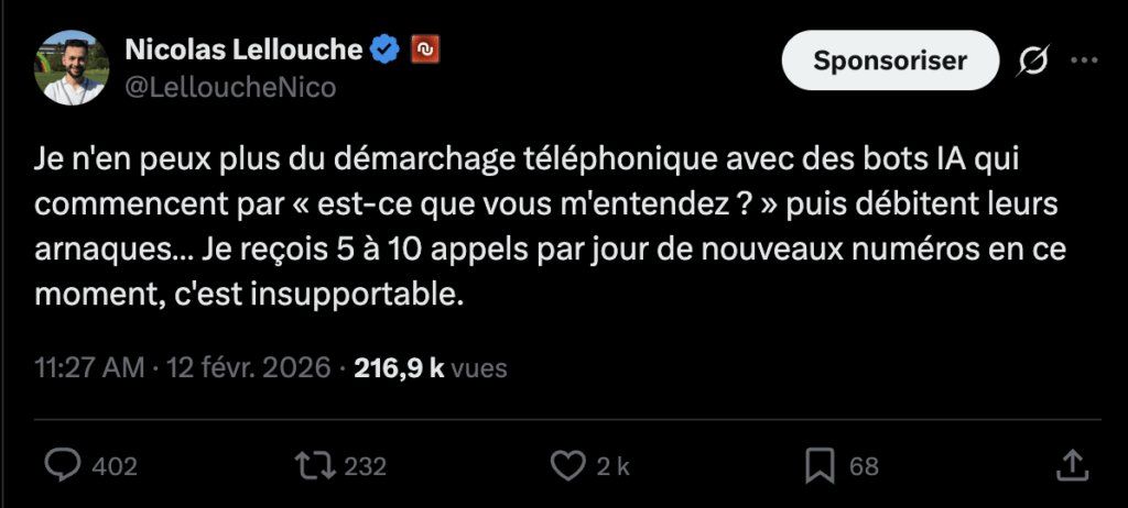 Plus de 400 réponses en 24 heures : vous aussi, vous n'aimez pas le démarcharge téléphonique. Plus de 400 réponses en 24 heures : vous aussi, vous n'aimez pas le démarcharge téléphonique.
