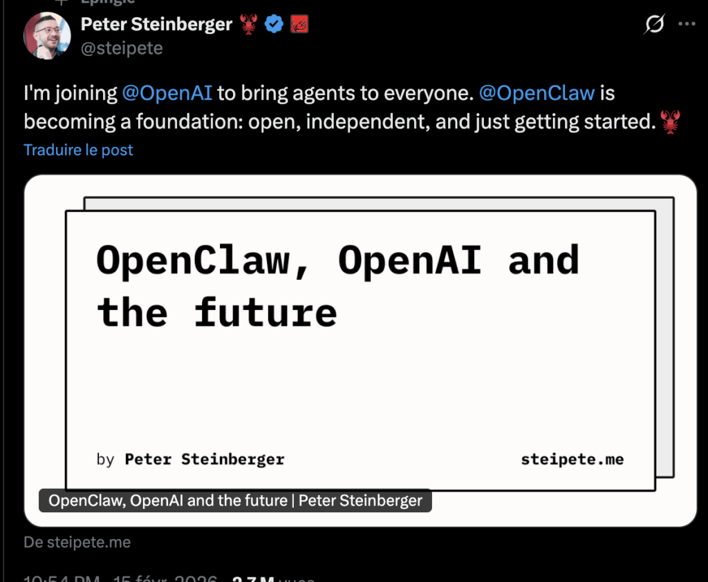 Sur son blog, Peter Steinberger s'explique sur l'avenir de son projet. Sur son blog, Peter Steinberger s'explique sur l'avenir de son projet.