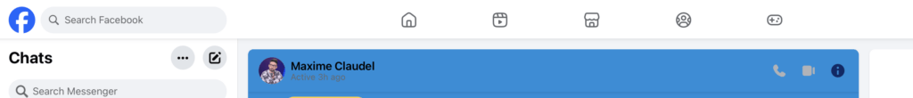 En passant par Facebook, on mélange le réseau social et Messenger. En passant par Facebook, on mélange le réseau social et Messenger.
