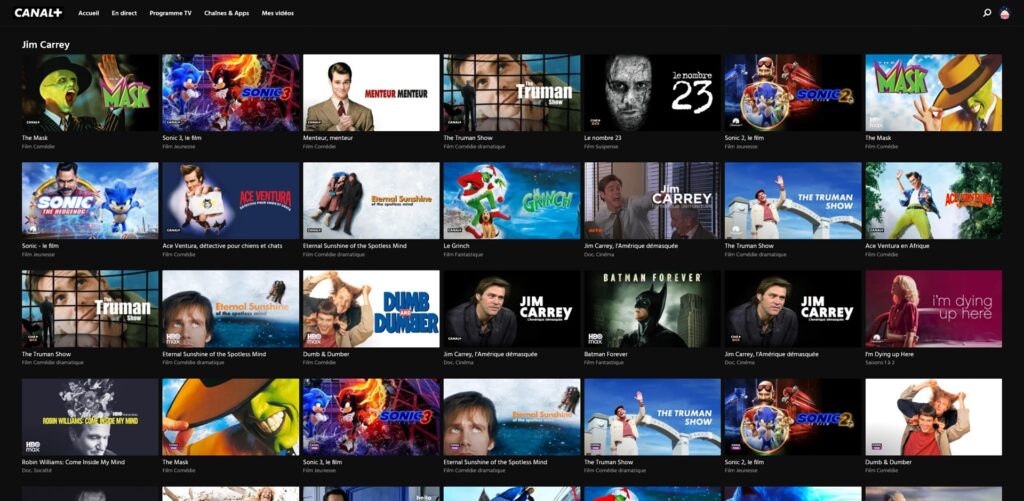 Les films de Jim Carrey sur Canal+ Les films de Jim Carrey sur Canal+