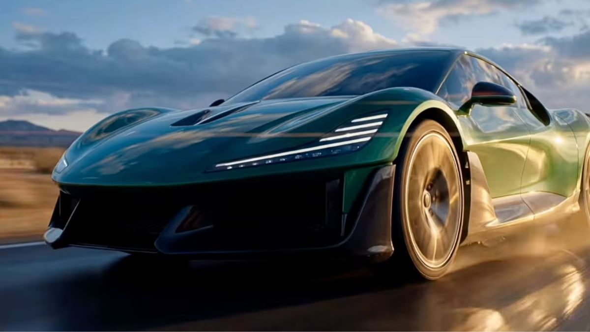 Le fabricant chinois Dreame a diffusé une pub pendant le Super Bowl où l'on peut voir son concept de voiture électrique. // Source : Dreame via Instagram Le fabricant chinois Dreame a diffusé une pub pendant le Super Bowl où l'on peut voir son concept de voiture électrique. // Source : Dreame via Instagram