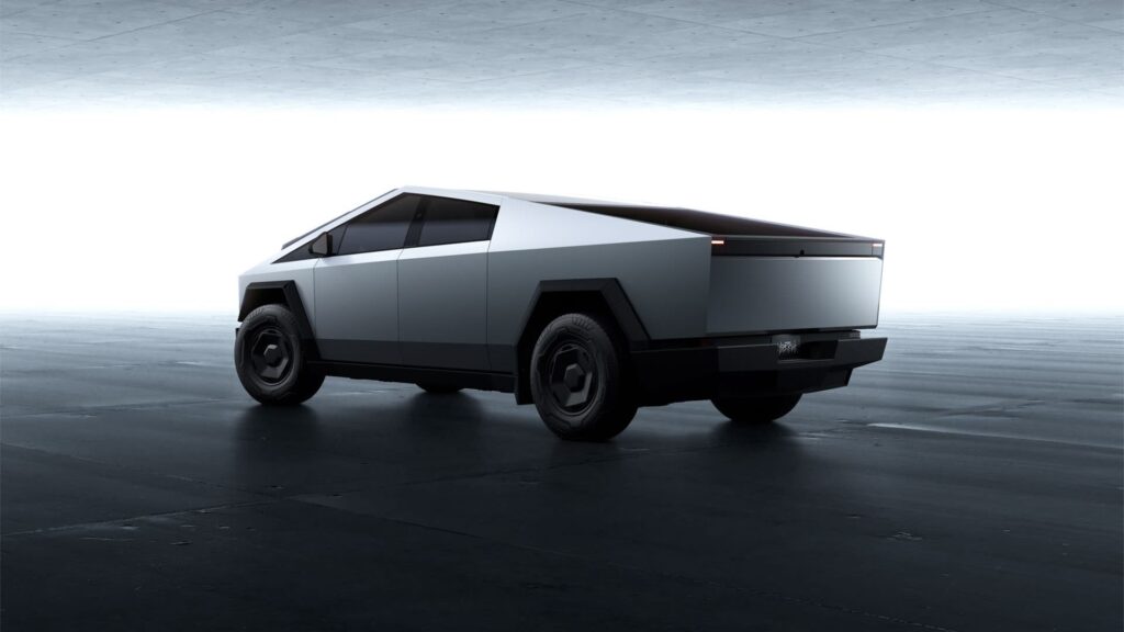 Le Tesla Cybertruck dans sa version abordable à moins de 60 000 dollars. // Source : Tesla Le Tesla Cybertruck dans sa version abordable à moins de 60 000 dollars. // Source : Tesla