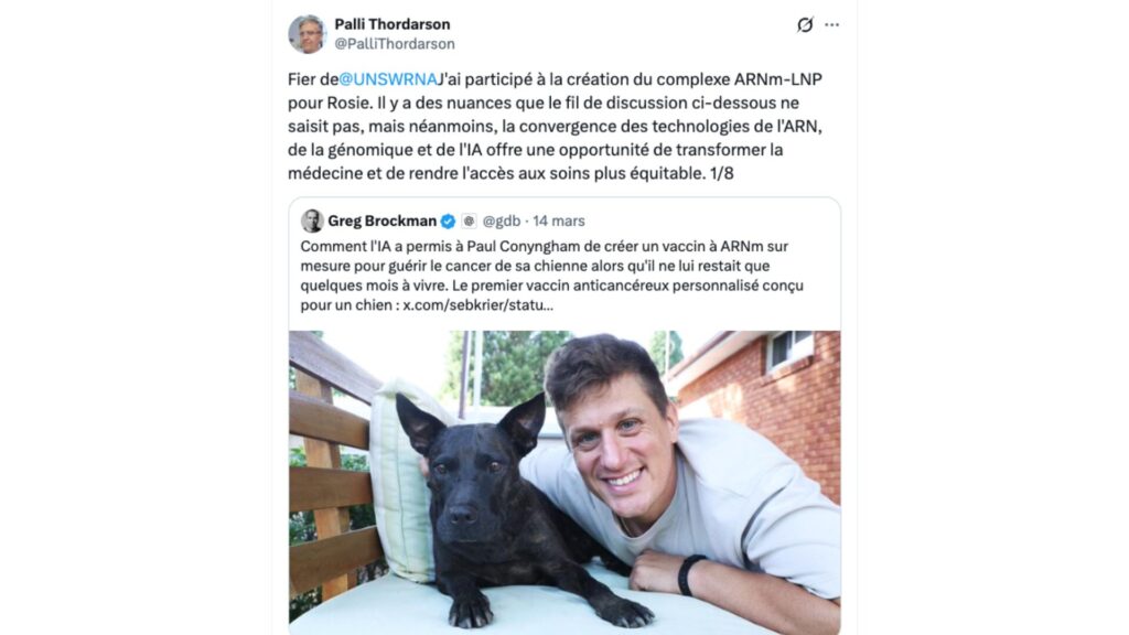 Palli Thordarson a nuancé la prouesse sur X. // Source : @PalliThordarson sur X