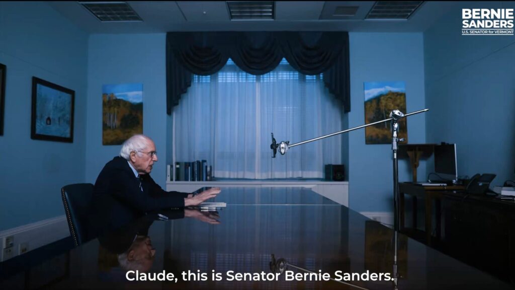 Bernie Sanders. // Source : Bernie Sanders sur X Bernie Sanders. // Source : Bernie Sanders sur X
