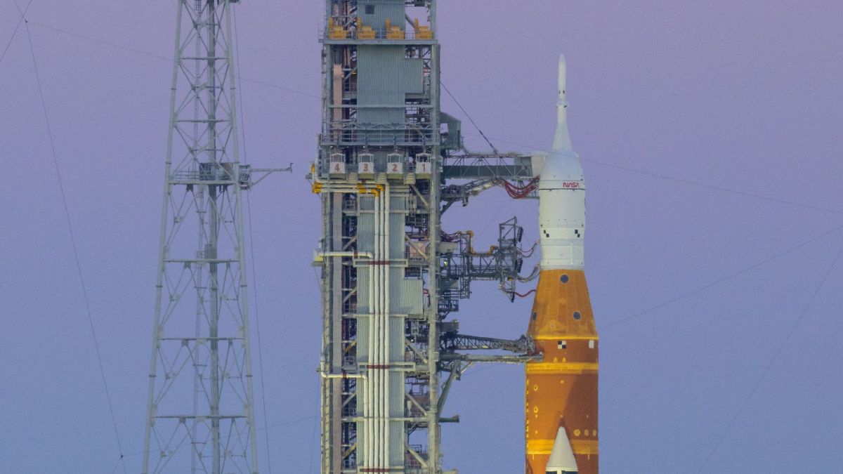 La fusée SLS. // Source : Flickr/Nasa HQ Photos (image recadrée) La fusée SLS. // Source : Flickr/Nasa HQ Photos (image recadrée)