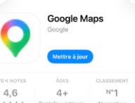 Nouveau logo Google Maps // Source : Montage Numerama